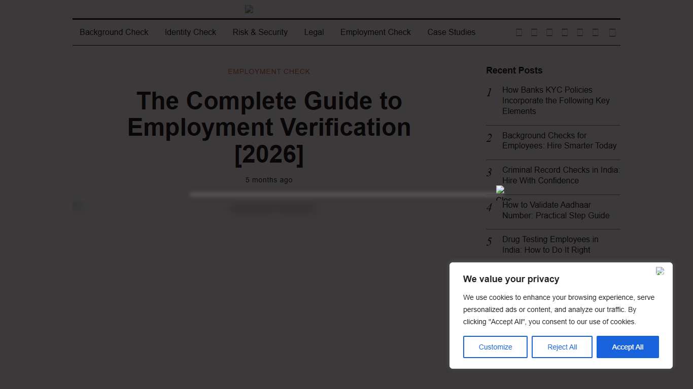 The Complete Guide to Employment Verification [2026] - SpringVerify Blog